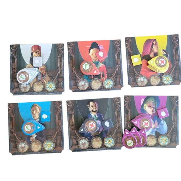 Mysterium Game Replacement Pieces Mystery Envelopes Players Pointer Characters - Picture 1 of 4